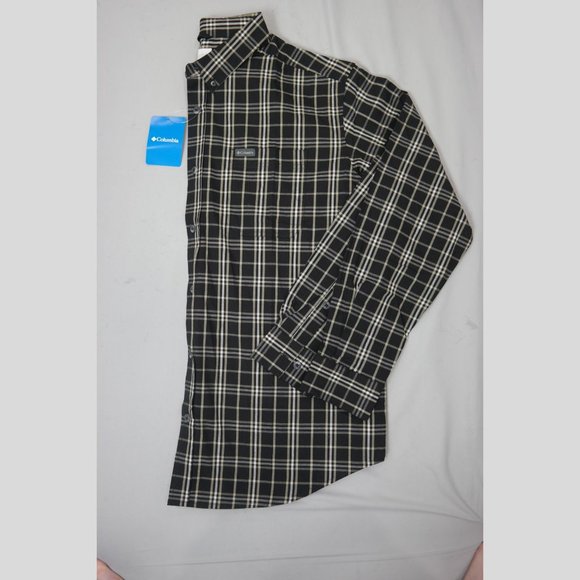 Columbia Men's Rapid Rivers II Long Sleeve Shirt XL Black Tartan Grid - Picture 5 of 6